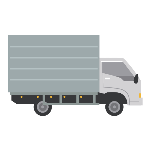 AGAオンラインクリニックの配送を示すアイコン